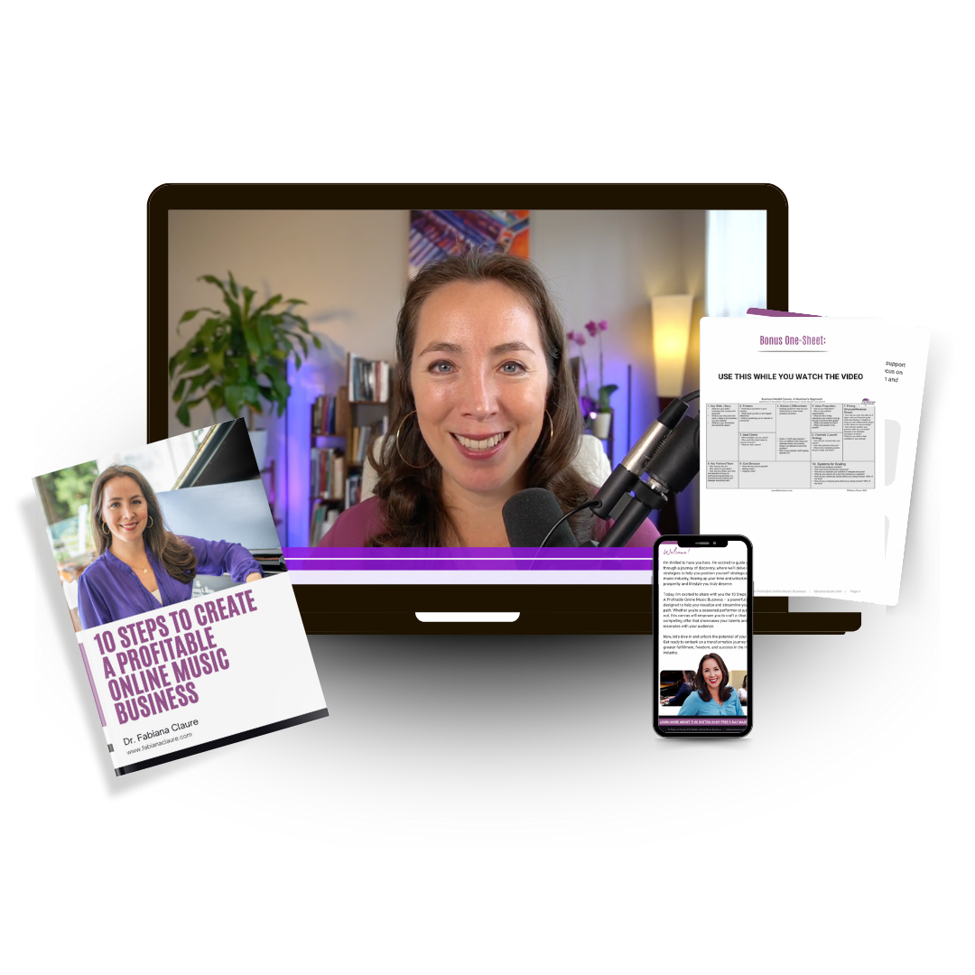 For Sales Page Mockup 10 Steps to Create A Profitable Online Music Business